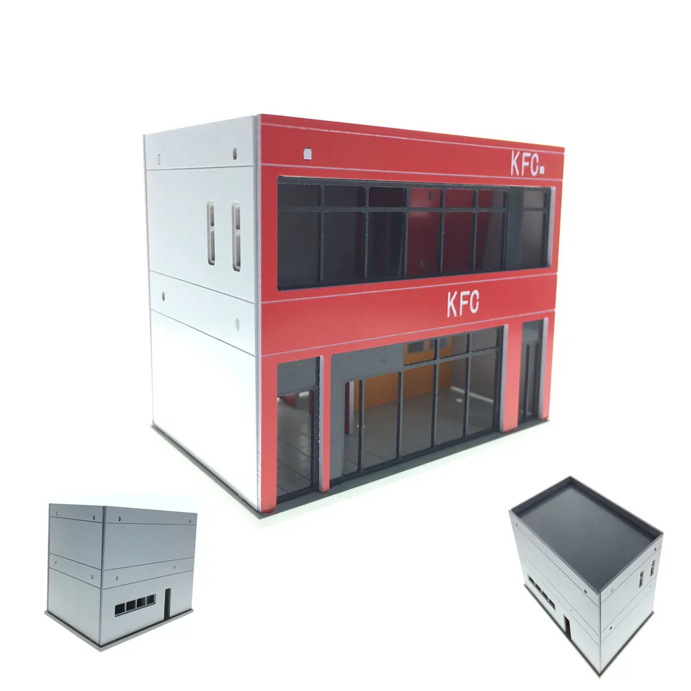 

2pcs N Scale 1/150 160 Architectural Scene Model Abs Building For Diorama Model City Design