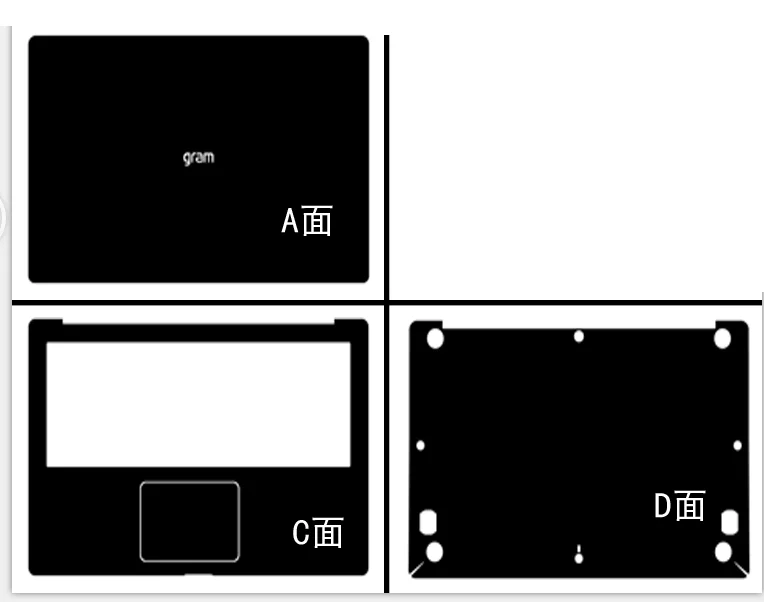 

Кожаная/углеродная волоконная виниловая защитная наклейка для ноутбука LG Gram 15Z90N 15,6 дюйма