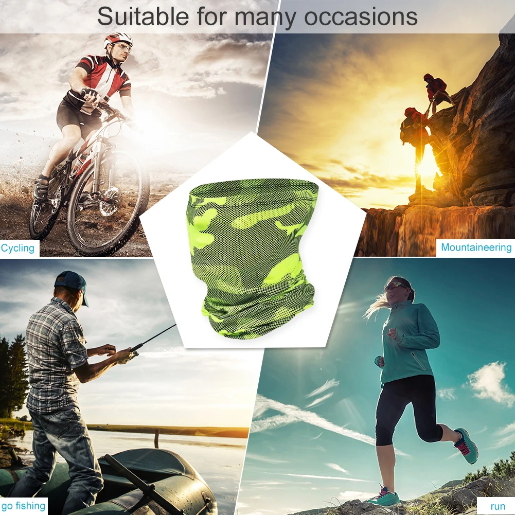 

Cycling Equipment Neck Face Hiking Mask Sun Block Cycling Mask Summer Breathable Face Cover Sport Headwear Neck Scarf