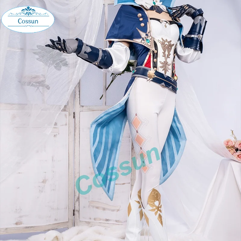 

Anime! Genshin Impact Jean Mondstadt Game Suit Colonel Knight Handsome Uniform Cosplay Costume Halloween Party Outfit Women NEW