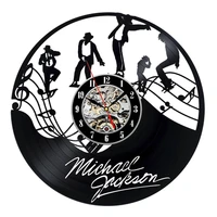 vintage vinyl record wall clock modern design music king michael jackson vinyl clocks wall watch home decor gifts for fan