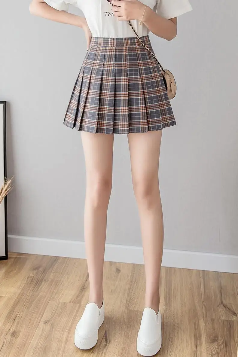 

2021 new summer female skirt high waist mini skirt sexy pleated skirt female student dance skirt