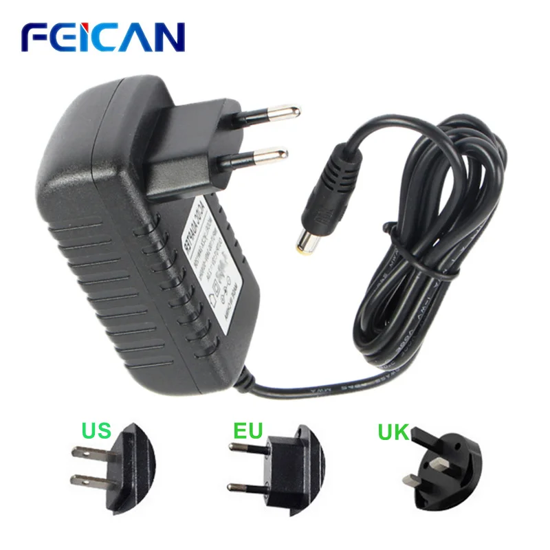 12V 2A источник питания AC 100V-240V адаптер 2000mA EU US UK штепсельная вилка 5 5mm x 2 1mm для