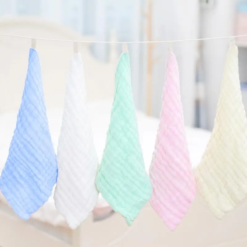 

Newborn Baby Handkerchief Square Baby Face Hand Bathing Towel Muslin Cotton Infant Face Towel Wipe Cloth Baby Bath Towel Toalla