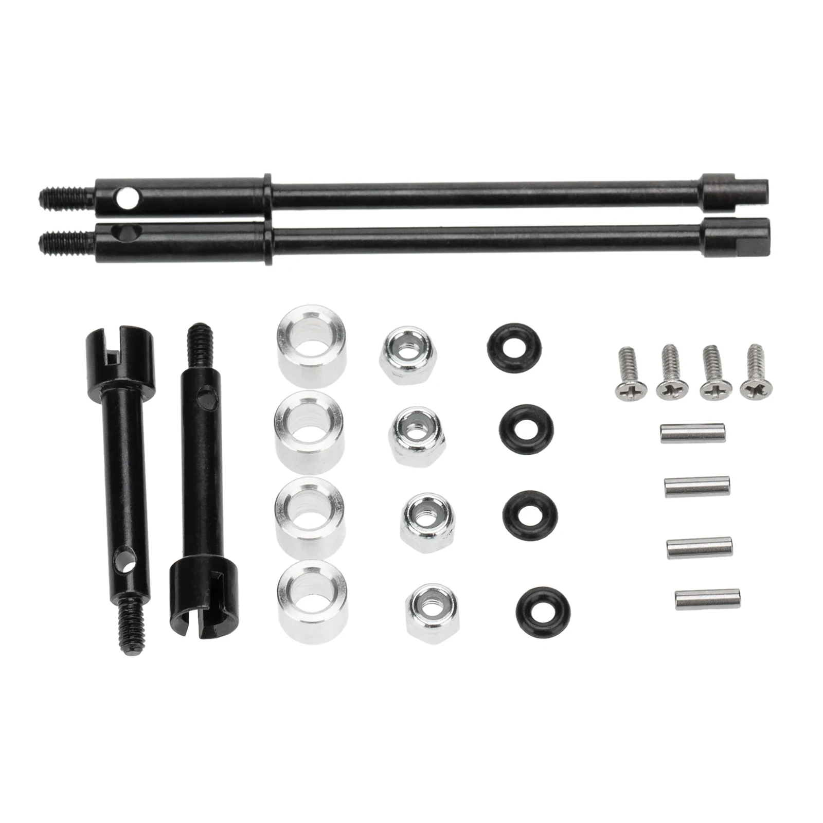 

Metal 4mm Widen Wheel Hub Axle Set for Axial SCX24 90081 1:24 RC Crawler Car