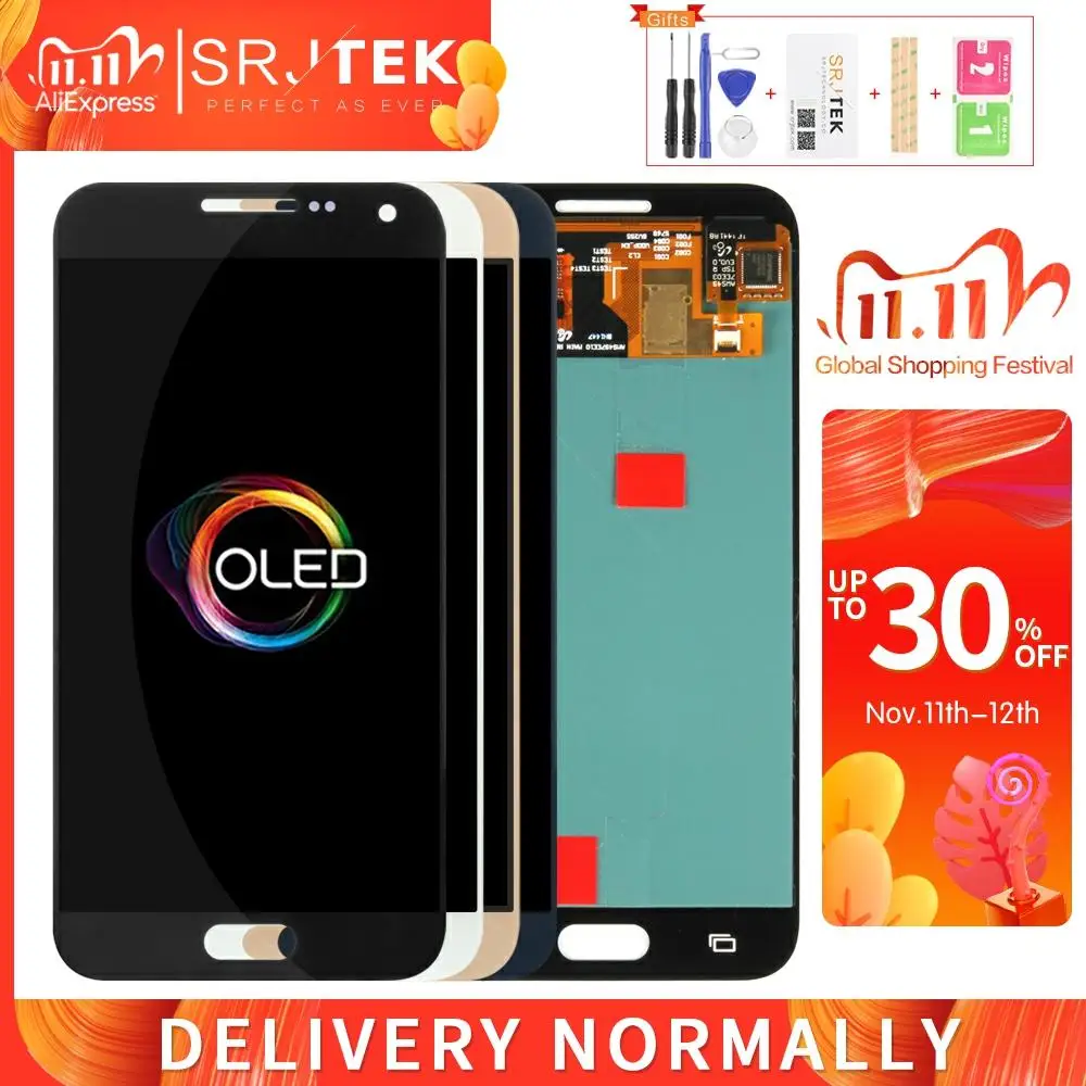 AMOLED/TFT для Samsung Galaxy E5 LCD сенсорный дигитайзер сенсор Стекло в сборе E500 дисплей E5000