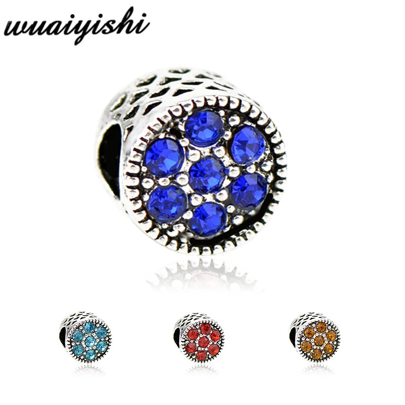 

New and original round colorful jewelry accessories are full of charm, matched with Pandora bracelet necklace DIY women's jewelr
