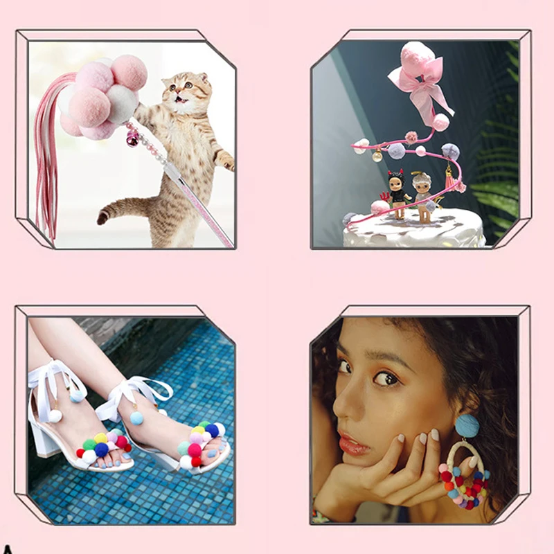 2000 шт. оптом 8 мм помпон мини пушистый мягкий мяч ручной работы детские игрушки