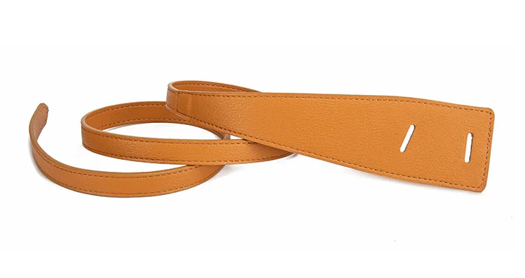 Новый дизайн пояса с узлом для женщин из мягкой искусственной кожи завязанный