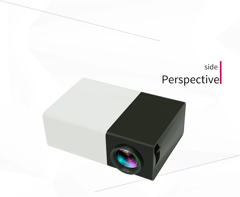 YG300 мини светодиодный проектор 400-600LM 3,5 мм аудио 1080P видео 320x240 пикселей HDMI USB проектор домашний медиа плеер четыре вилки