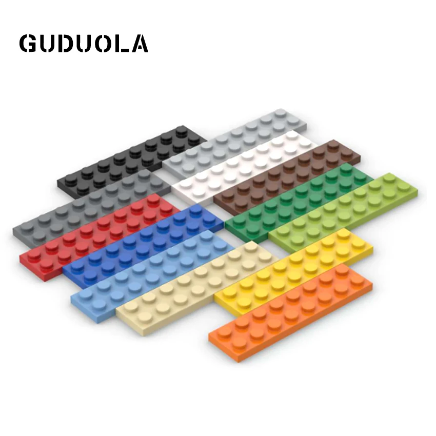 Детали для строительных блоков Guduola маленькая пластина из частиц 2x8 3034 MOC базовая
