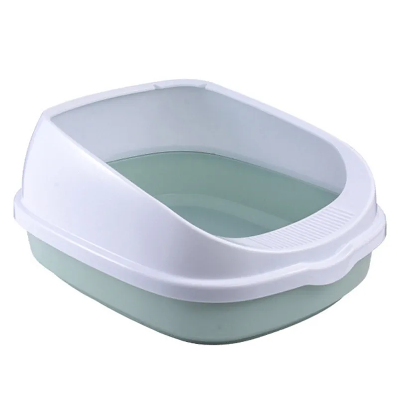 

Pet Cat Toilet Semi-Enclosed High Fencedetachable Cat Litter Box Cat Toilet Dog Tray Clean Scoop Home Plastic Sand Box Supplies