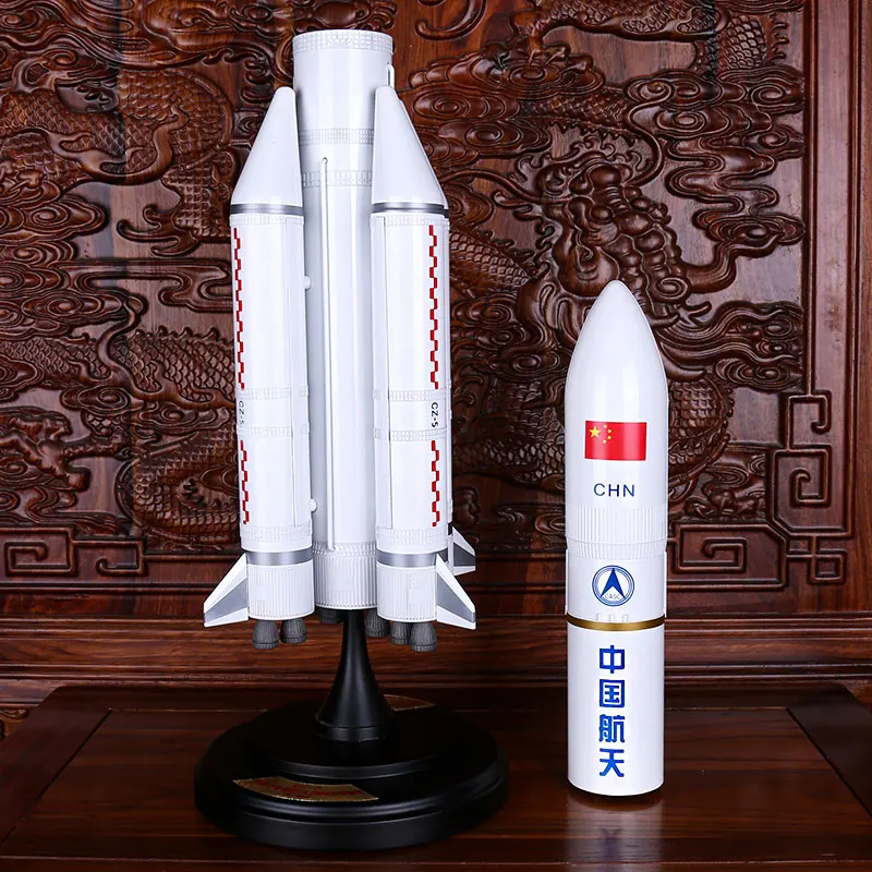Online Lange März 5 Rakete Modell Simulation Legierung CZ-5 Lange März 5 Raum Modell Spielzeug Desktop Ornamente