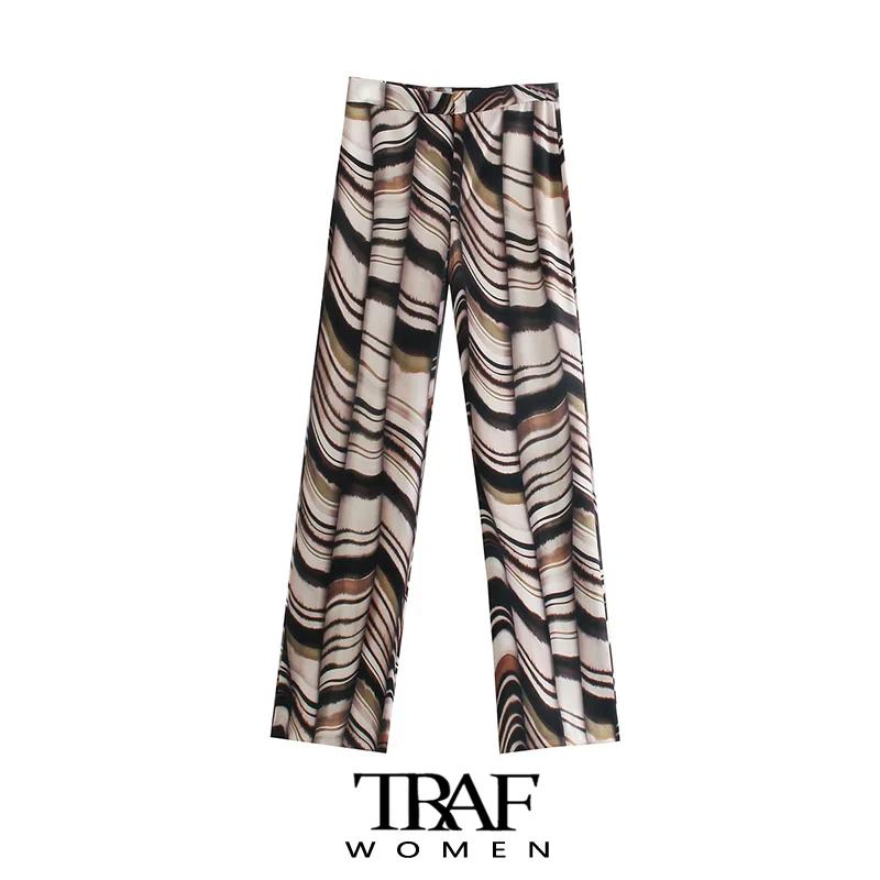 

Брюки-клеш Женские Плиссированные с завышенной талией и молнией