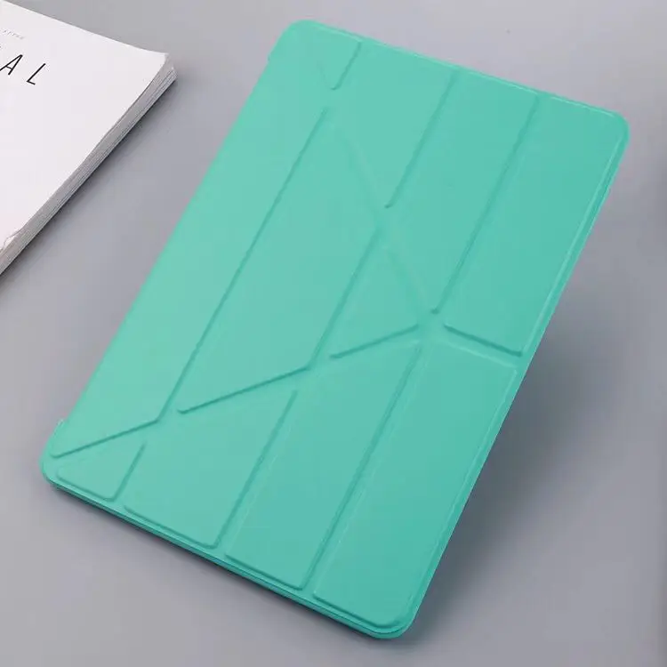 green KpGoing для iPad Pro 11 чехол из искусственной кожи силиконовый задний тонкий светильник y-образный деформационный умный чехол для iPad Pro 11 дюймов - Цвет: green