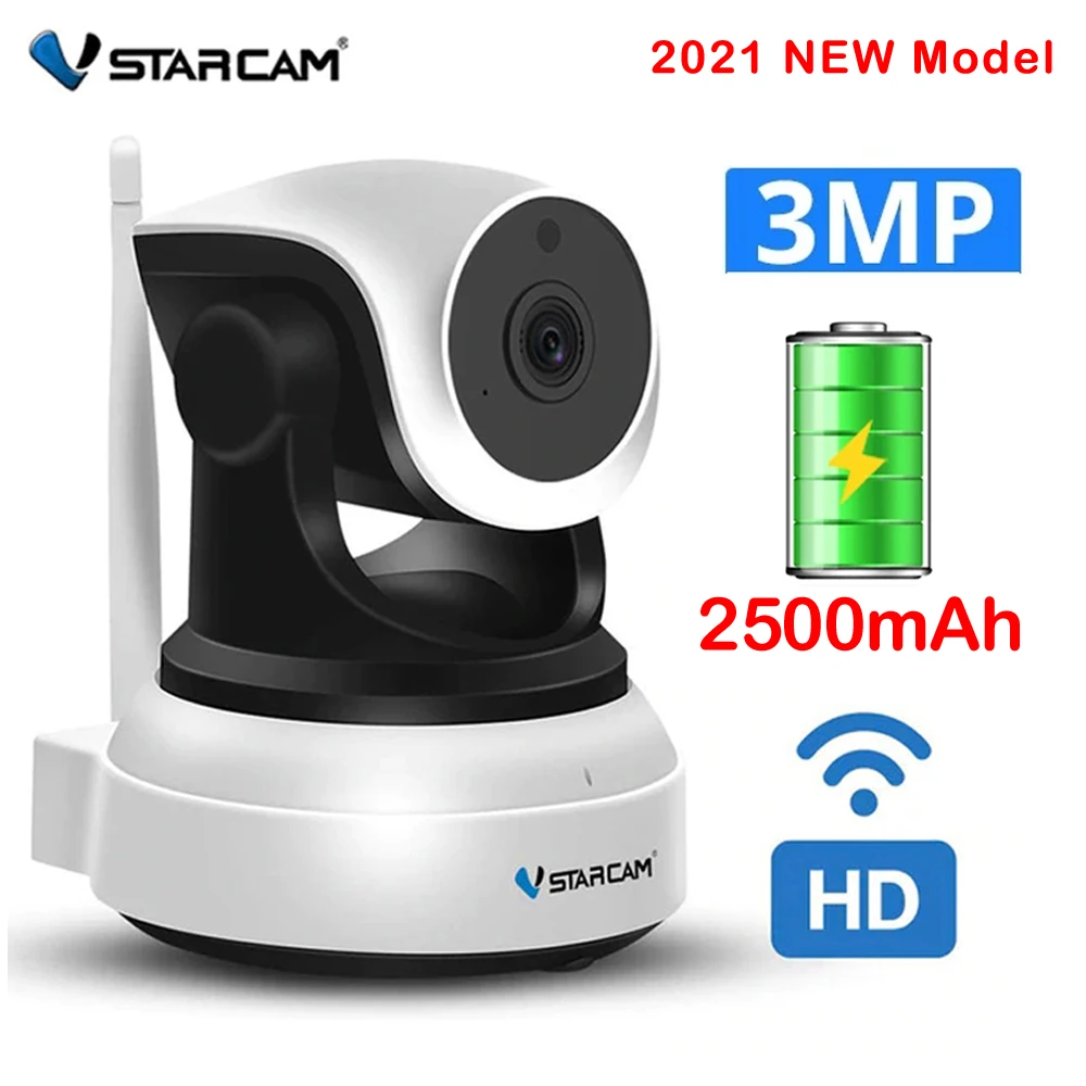 IP-камера Vstarcam с аккумулятором Wi-Fi 3 Мп 1080P 2500 мАч | Безопасность и защита