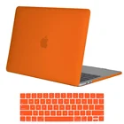 Для Apple Macbook Pro 13 дюймов A2289Pro15 дюймовAir 11 дюймов13 дюймов12 дюймов A1534 высококачественный матовый оранжевый Жесткий Чехол для ноутбука с защитой от падения + пленка для клавиатуры