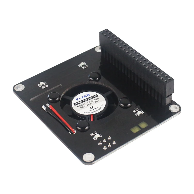Raspberry Pi 4B GPIO Вентилятор охлаждения Плата расширения с синим Прохладный