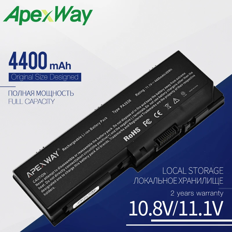 

4400mAh Battery for toshiba Equium L350D P200 Satellite Pro L350 L350D L355 L355D P200 P200D P205 P205D P300 P300D PA3536U-1BRS