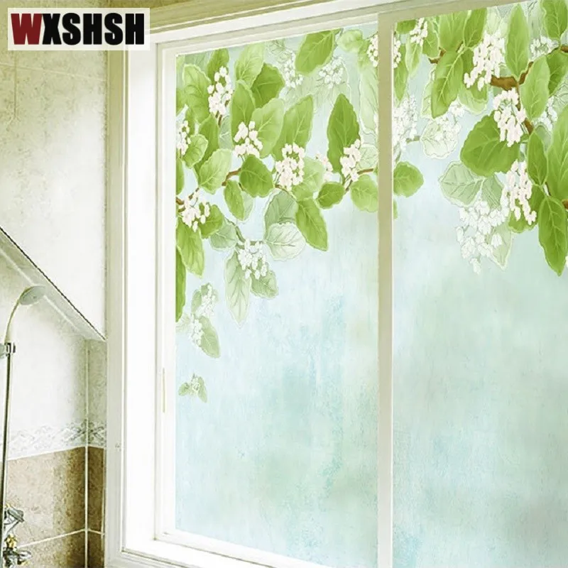 Индивидуальный размер электростатическое окно пленка османтус шаблон частный