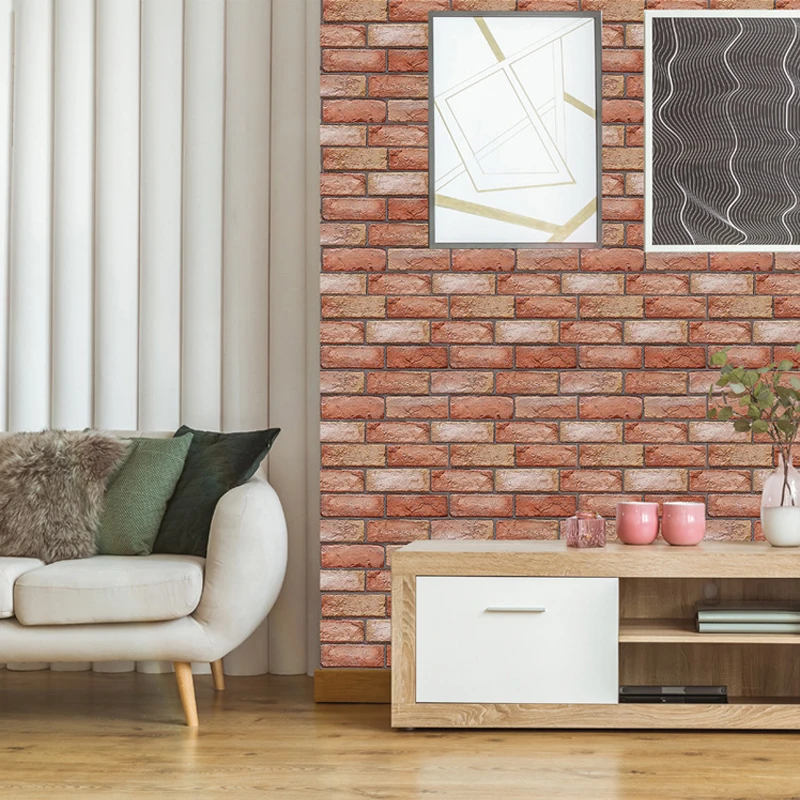 

3D Stereo Wall Stickers Wall Skirt Stickers Self-adhesive Wallpaper Brick Pattern Creative Wallpaper Wallpaper Waterproof 30*30
