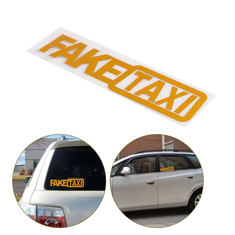 Наклейки на автомобиль с имитацией такси забавные светоотражающие наклейки окно