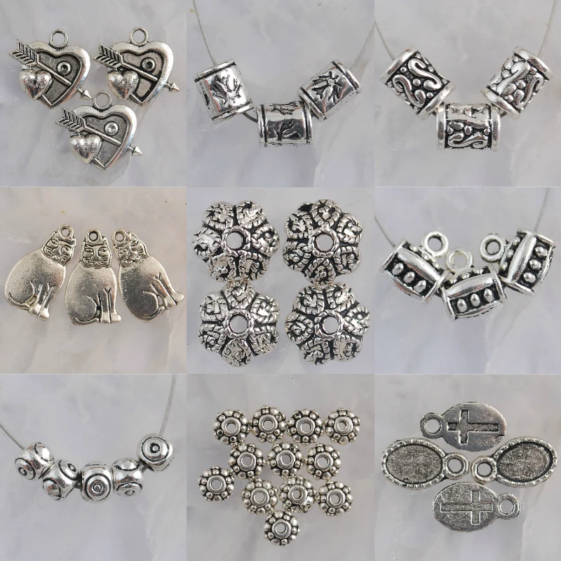 

Alloy Metal Tibetan Silver Color Pattern Pendant Settings Frame Connector Spacer Beads Design Charms Accessories Translation Diy
