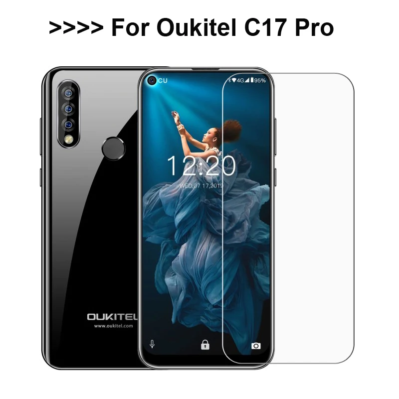 Закаленное стекло для Oukitel C17 Pro 6 53 Дюйма 9H 2.5D Премиум Защитное экрана Защитная