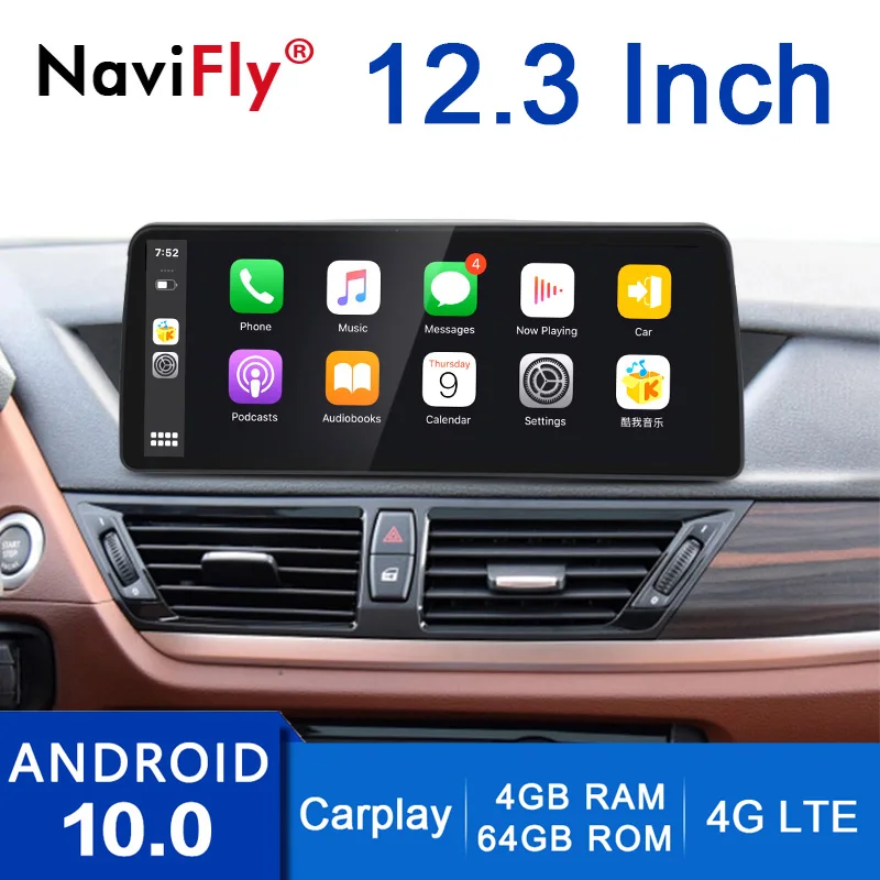 NaviFly Qualcomm Android 10 0 Автомобильный мультимедийный плеер для BMW X1 E84 2009 2015 GPS навигация