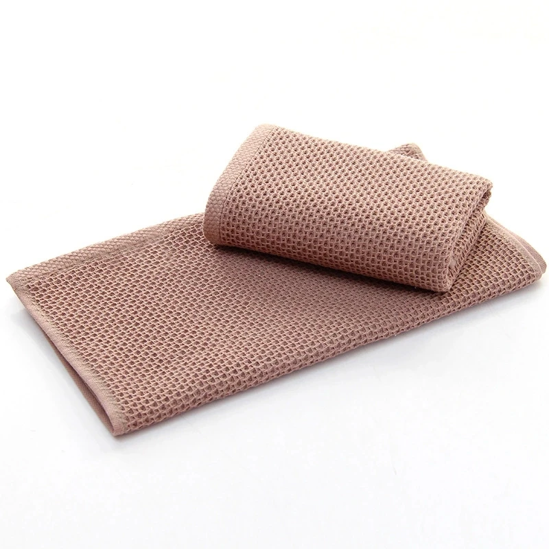 100% Хлопковое полотенце с Сотами для лица высокое качество впитывающее