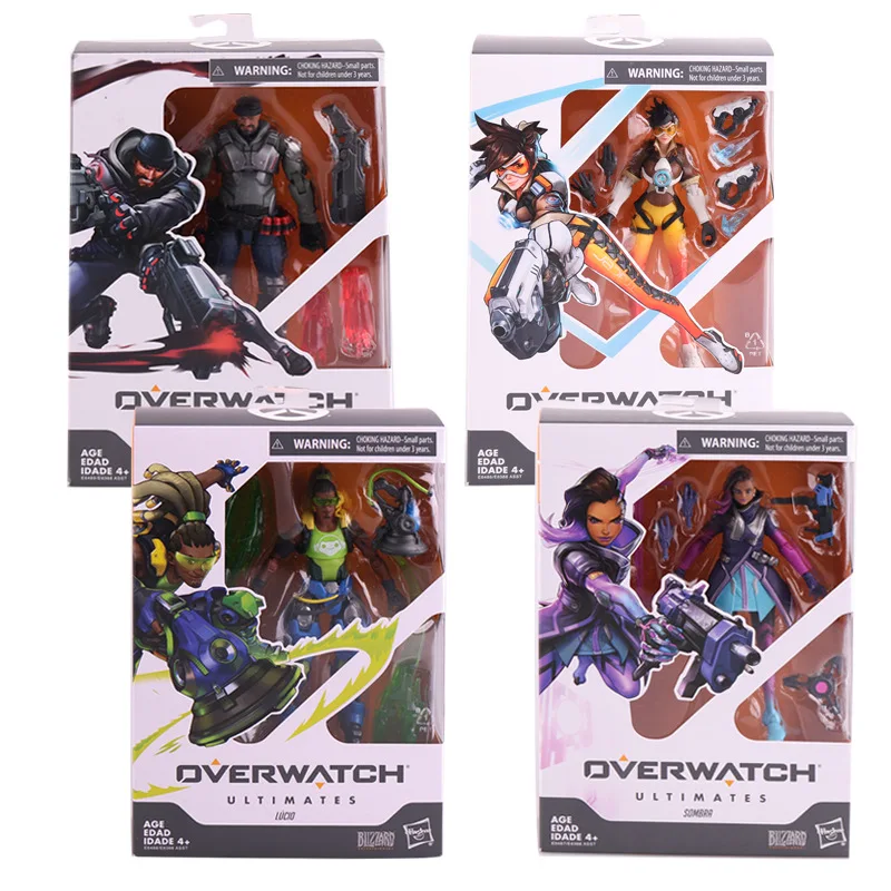 Коллекционная экшн фигурка 6 дюймов Hasbro Overwatch Ultimates Series Sombra Tracer Lucio Blackwatch Reyes (Reaper)