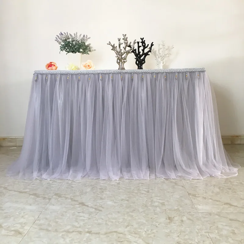 Свадебное украшение для стола юбка-пачка скатерть торта свадебного фото