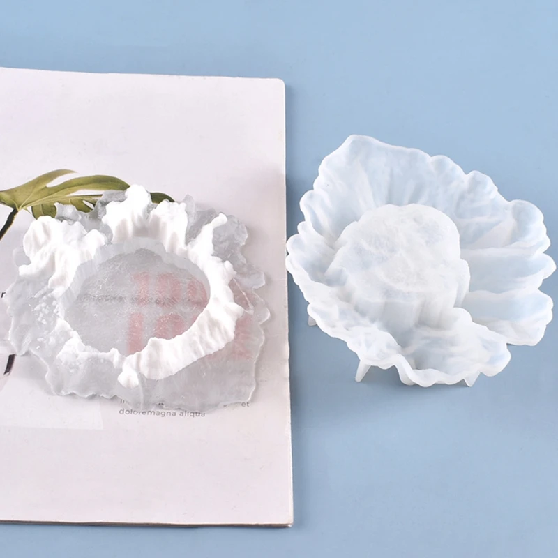 

D2TD Crystal Epoxy Resin Mold Creative Ashtray Silicone Mould DIY Crafts Container Making Tool