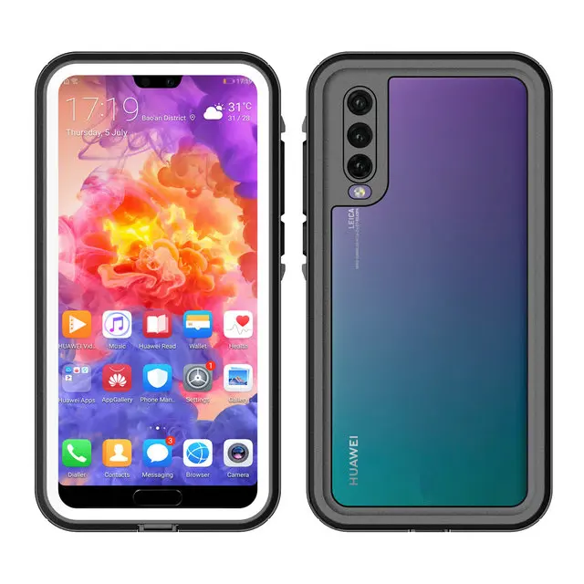 Белый Huawei P30 Pro Водонепроницаемый чехол IP68 принципиально huawei P20 Lite чехол 360 защиты huawei P20 PRO доказательство воды крышка P20Lite PC 3M чехол - Цвет: Белый