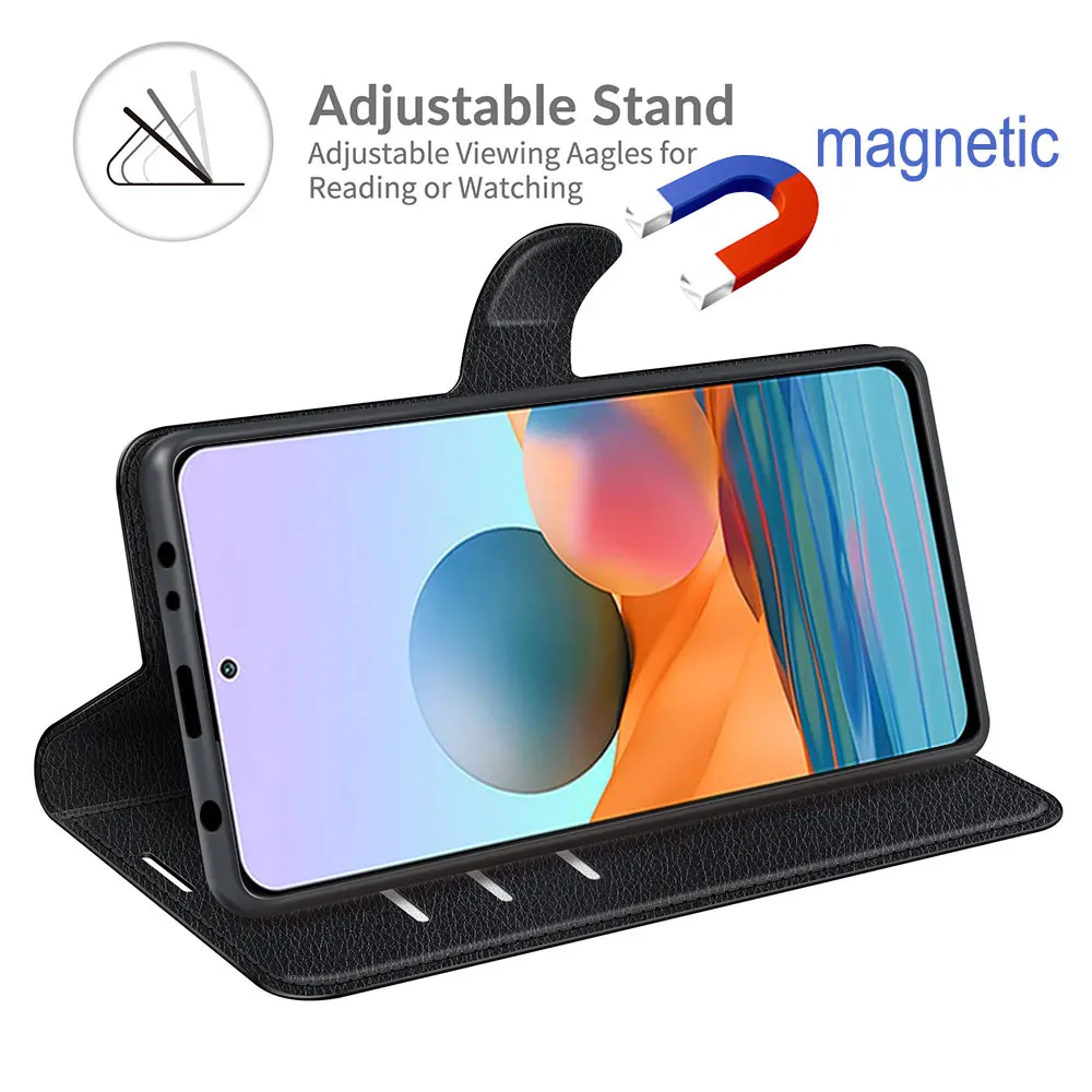 Чехол для Redmi note10s note10 Note 10s 10 Pro Max кожаный чехол книжка с магнитной застежкой в