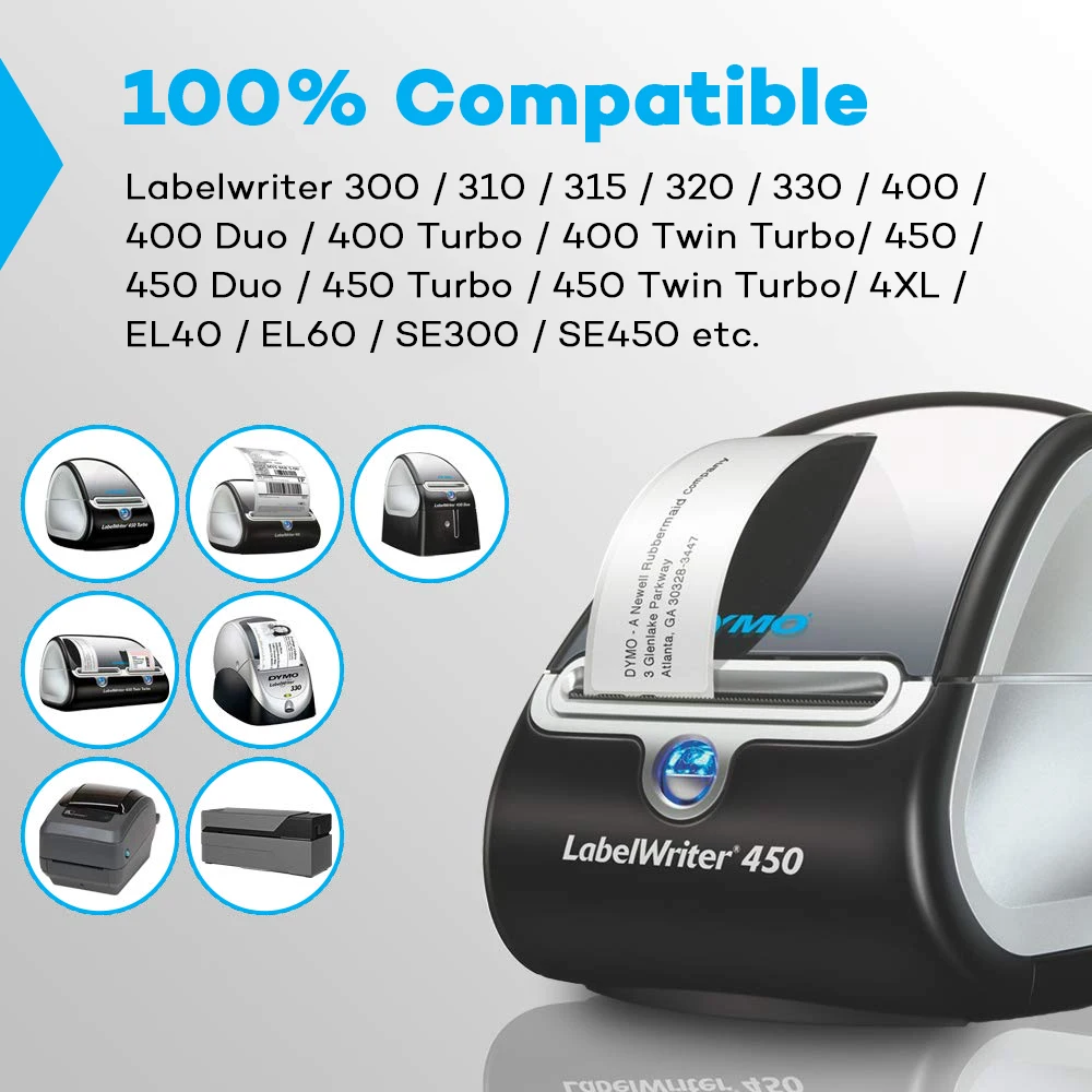 CIDY 30 шт 99012 89 мм * 36 м для принтеры Этикеток Dymo совместимые ленты этикеток Labelwriter 450 |