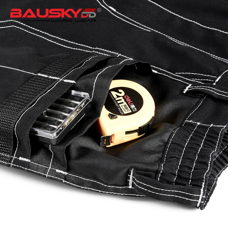 Мужские рабочие брюки Bauskydd B129 с несколькими карманами и для защиты колен (осень) |