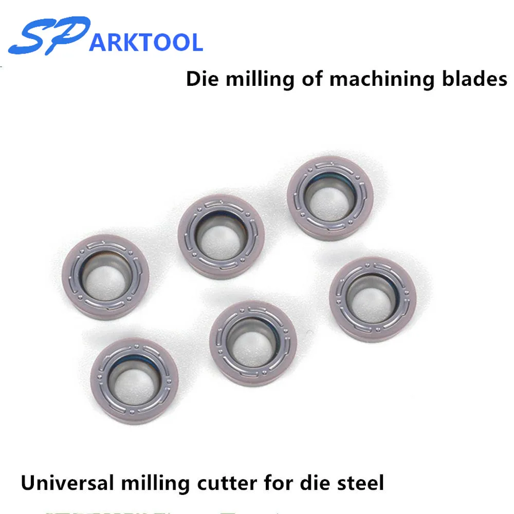 Набор токарных пластин комплект из 10 твердосплавных втулок RPMT10T3MO F для фрезерных