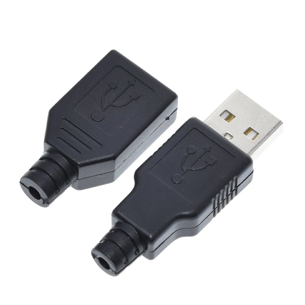 5 Тип набора A входящий штекер USB 4-контактный разъем + tyрe Разъем 4 Pin с черной
