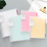 1pc kokuyo macaron loose leaf notebook pastel new lambency series a5 b5 a4 diary plan binder office school supplies ring binder