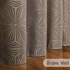 Жаккардовые геометрические занавески для спальни, гостиной, кухни, окна, роскошные современные декоративные затемняющие шторы коричневого цвета на заказ