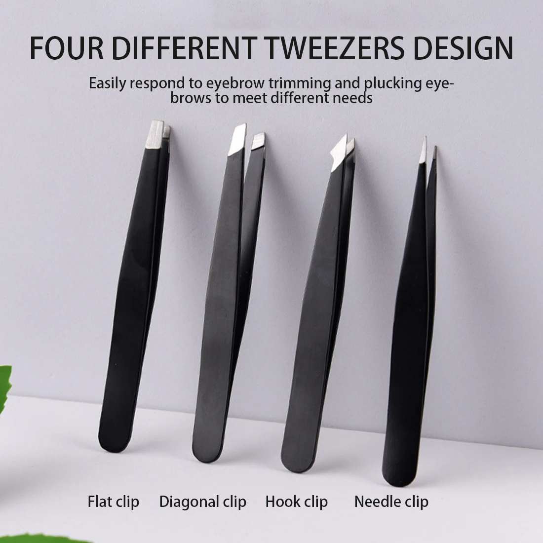 

4Pcs Anti-static Stainless Steel Tweezers Maintenance Tools Industrial Precision Straight Tweezers Repair Tools For Eyebrow DIY