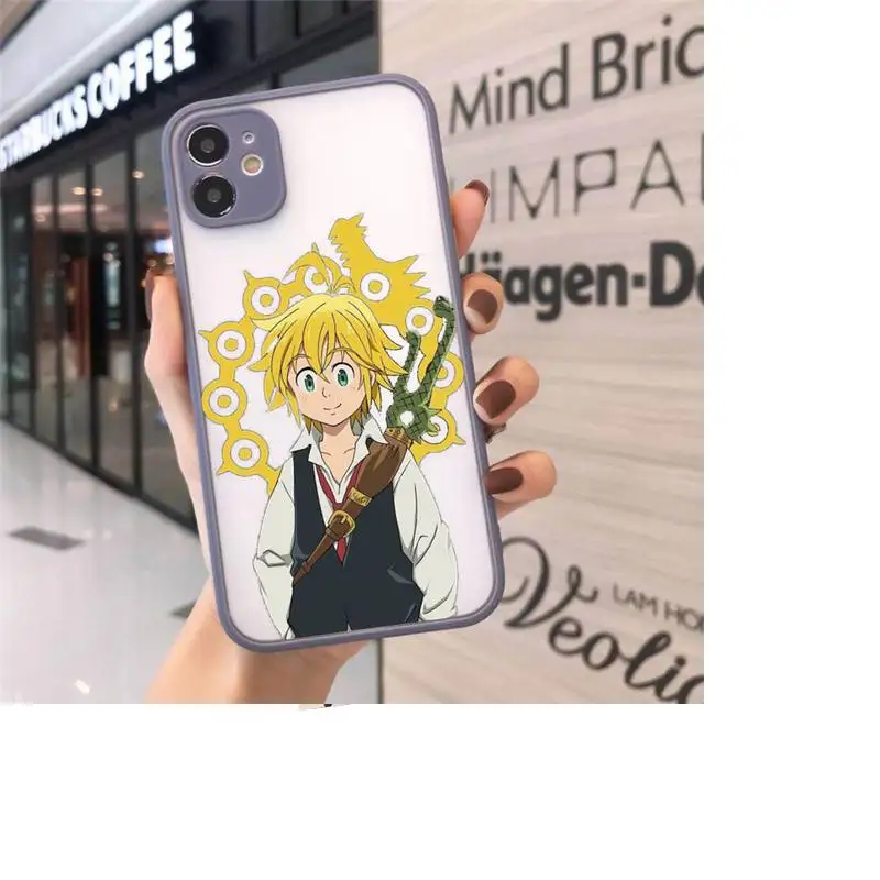 

anime seven deadly sins Phone Case Matte For iPhone 12 Mini 11 Pro XR XS Max 7 8 Plus X Hard PC Back Cover