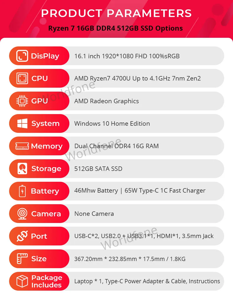 Ноутбук Xiaomi RedmiBook 16 AMD Ryzen 4700U/4500U 1 дюйма полный экран 100% sRGB 8 ГБ/16 ГБ DDR4 512 Гб SSD