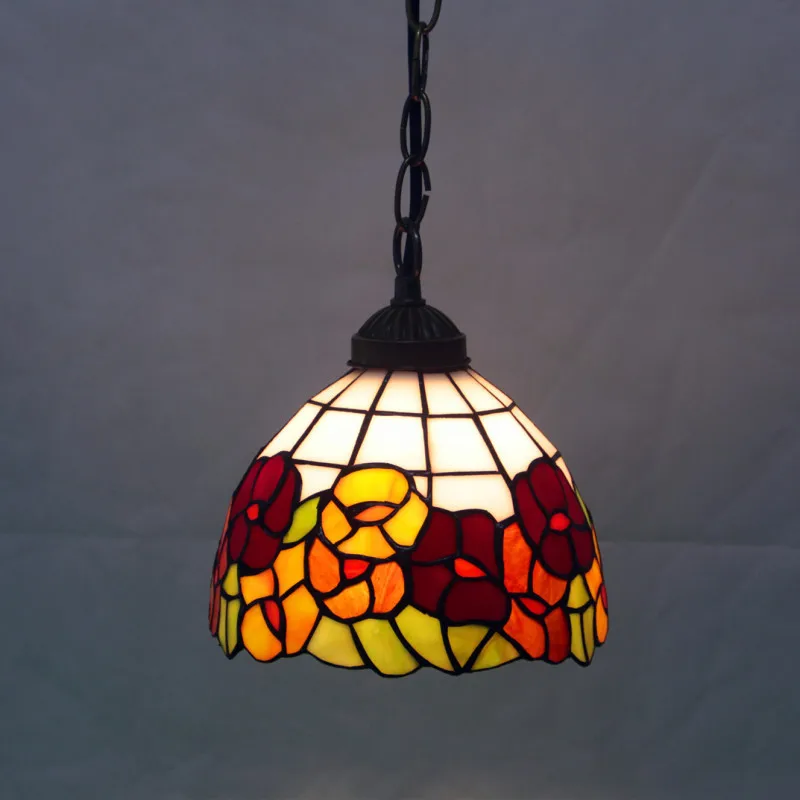 Витражный стеклянный светильник Европейский краткое искусство занавес бисер