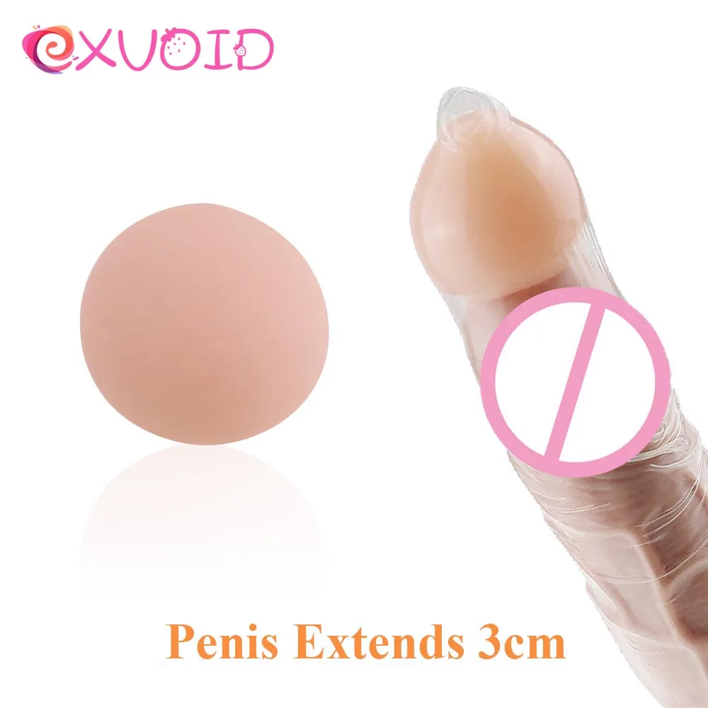 Бусины для увеличения пениса EXVOID многоразовые аксессуары с мягкой головкой |