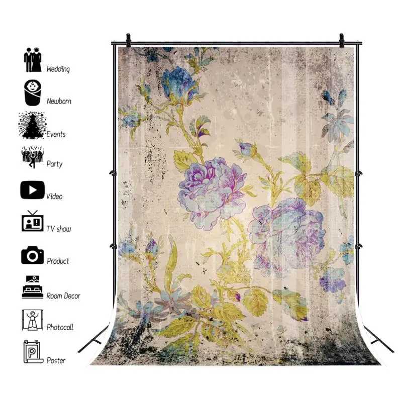 Красивые цветы Laeacco в китайском стиле внутренний декор фон для фотосъемки