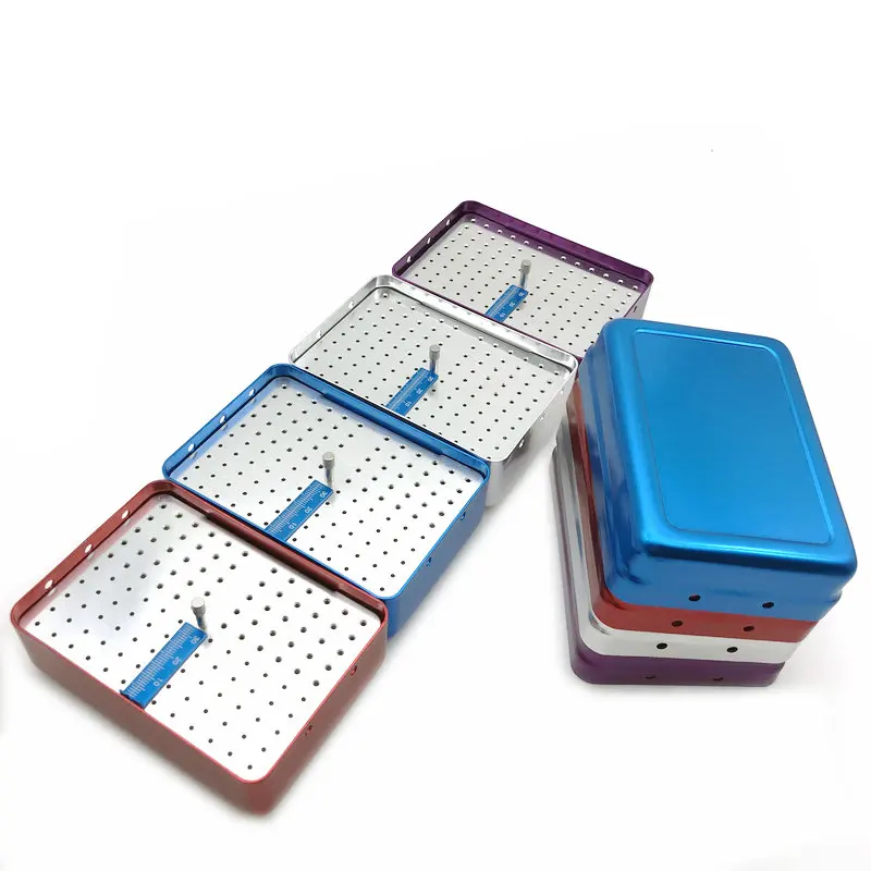 Новый 120 отверстия стоматологический Endo файл Bur держатель Блок автоклав