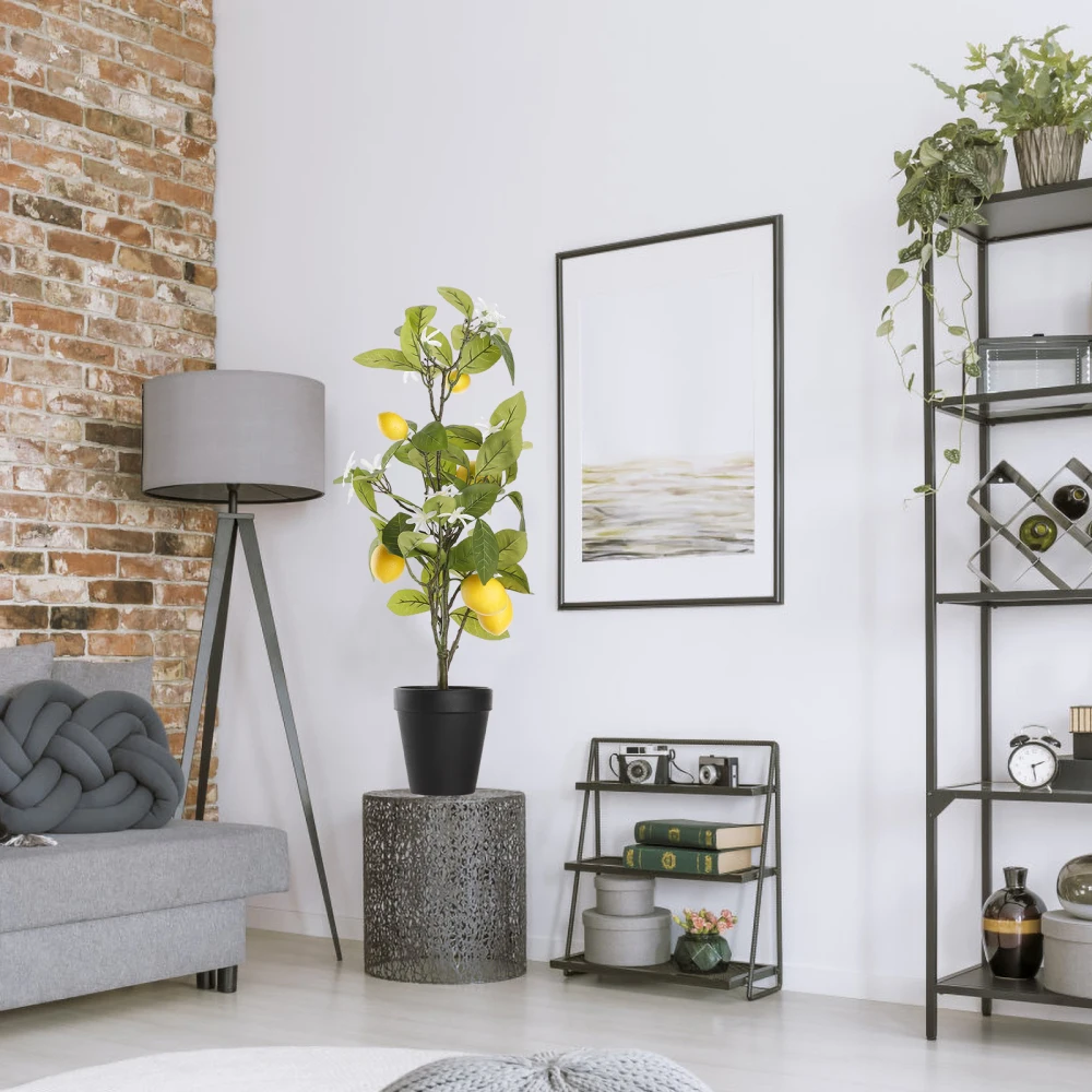 

Garden Decoration Bonsai Living Room Ornament Plastic + Foam Realistic Flowers For Home Simulation Artificial Potted Fake Plants