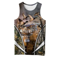 tessffel 3d printed deer hunting hunter forest animal summer vest harajuku street casual clothing top style5